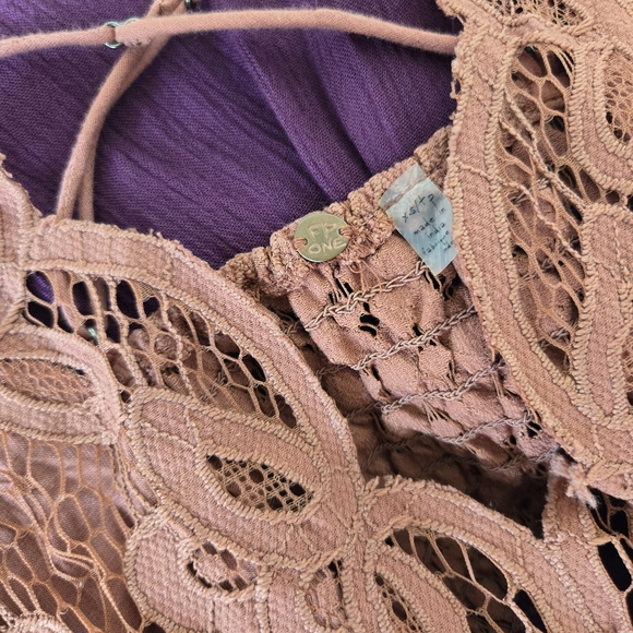 Free People Pink Purple Adella Slip Dress - Picture 10 of 11